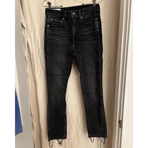 GAP Jeans Gap Cigarette High Rise Skinny Jeans Black Size 25